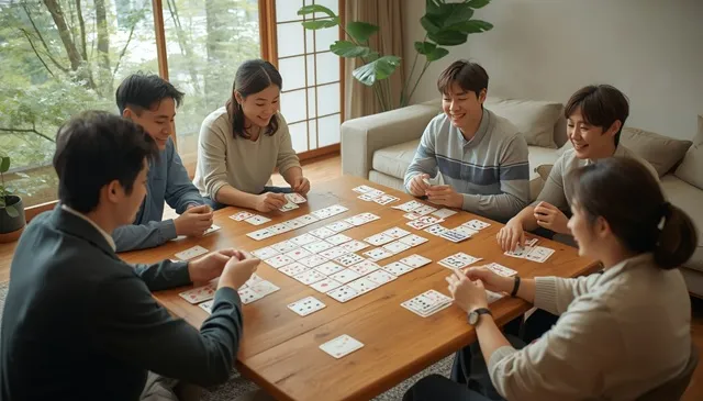 友人同士でカードゲームを楽しむ初心者向けの遊び方